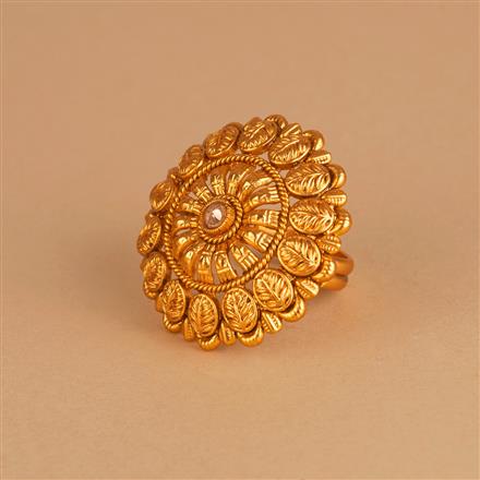 Antique Adjustable Ring With Gold Plating