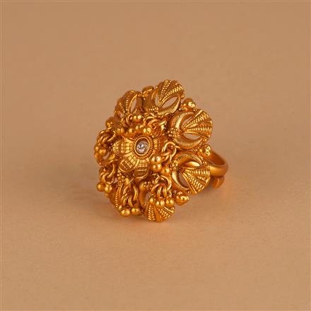 Antique Adjustable Ring With Gold Plating