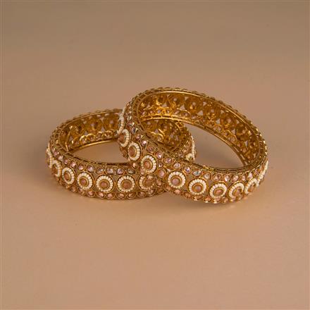 Antique Classic Bangles With Mehndi Plating