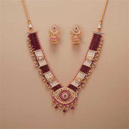Antique Classic Necklace Set With Gold Plating
