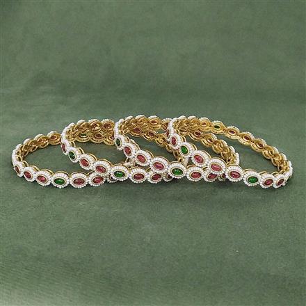 Antique Pearl Bangles With Gold Plating