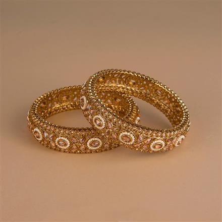 Antique Classic Bangles With Mehndi Plating