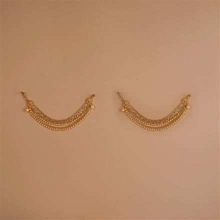 Antique Moti Ear Chain With Gold Plating