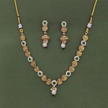 Antique Temple Necklace With Gold Plating