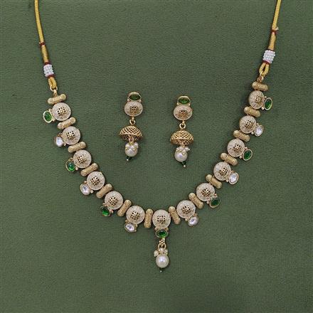 Antique Meenakari Necklace With Gold Plating
