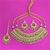 Antique Classic Necklace SetWith Matte Gold Plating