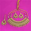 Antique Classic Necklace SetWith Matte Gold Plating