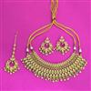 Antique Classic Necklace SetWith Matte Gold Plating