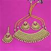 Antique Classic Necklace SetWith Matte Gold Plating