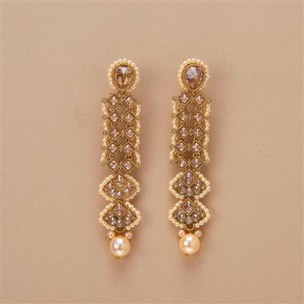 Antique Classic Earring With Mehndi Plating