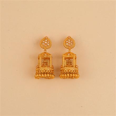 Antique Temple Earring With Gold Plating