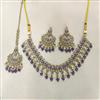 Antique Classic Necklace With Mehndi Plating