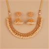 Antique Pearl Necklace Set With Gold Plating