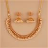 Antique Pearl Necklace Set With Gold Plating