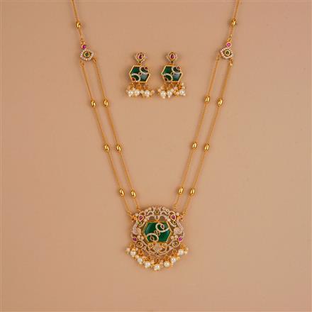 Antique Classic Pendant Set With Gold Plating