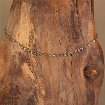 Antique Delicate Belt With Mehndi Plating