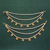 Antique Pearl Ear Chain With Gold Plating