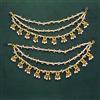 Antique Moti Ear Chain With Gold Plating