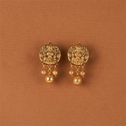 Antique Temple Tops With Matte Gold Plating