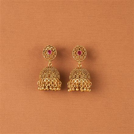 Antique Jhumki With Gold Plating
