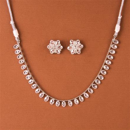 Antique Classic Necklace Set With Rhodium Plating