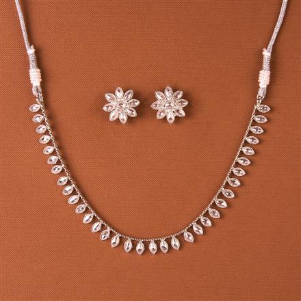Antique Classic Necklace Set With Rhodium Plating