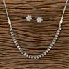 Antique Classic Necklace With Rhodium Plating