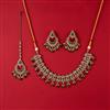 Antique Classic Necklace With Mehndi Plating