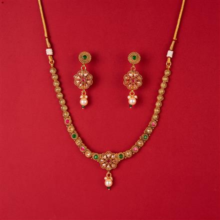 Antique Delicate Necklace With Gold Plating