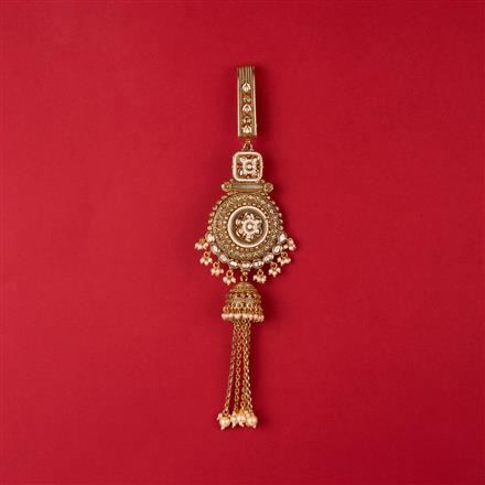 Antique Moti Jhuda With Matte Gold Plating