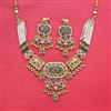Antique Classic Necklace With Matte Gold Plating