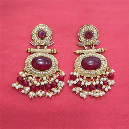 Antique Pearl Earring With Gold Plating