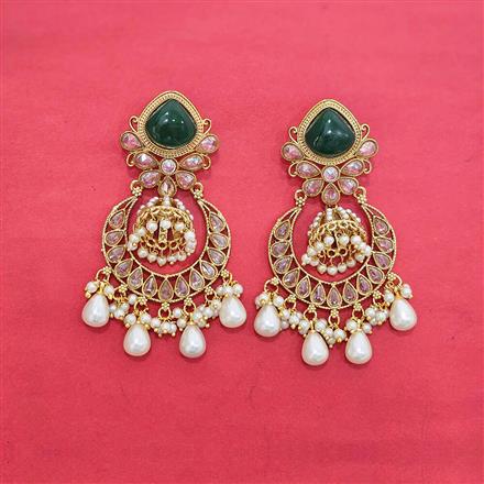 Antique Moti Earring With Gold Plating