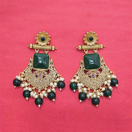Antique Moti Earring With Gold Plating