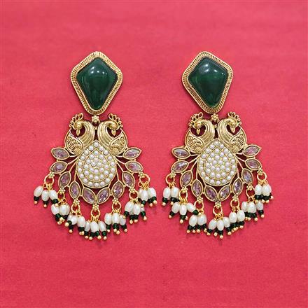 Antique Pearl Earring With Gold Plating