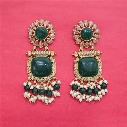Antique Moti Earring With Gold Plating
