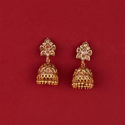 Antique Classic Jhumki With Gold Plating