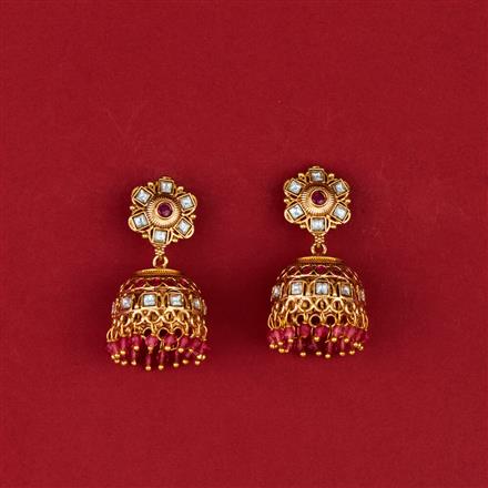 Antique Classic Jhumki With Gold Plating