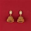 Antique Pearl Jhumki With Gold Plating