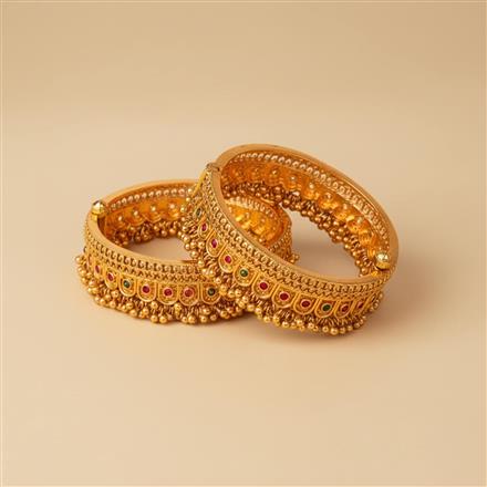 Antique Openable Bangles With Gold Plating