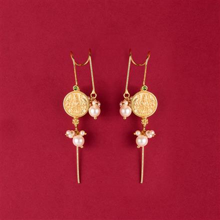 Antique Moti Earring With Gold Plating