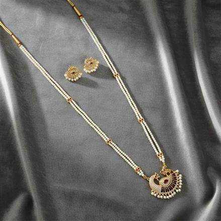 Antique Peacock Pendant Set With Gold Plating