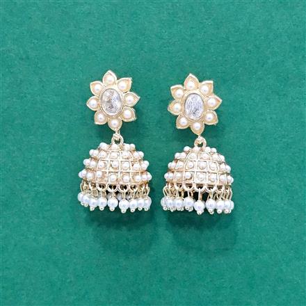 Antique Pearl Earring With Gold Plating
