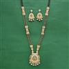 Antique Meenakari Mangalsutra With Matte Gold Plating