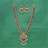 Antique South Indian Necklace With Matte Gold Plating