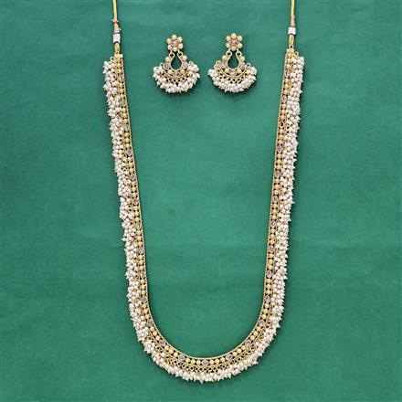 Antique Long Necklace With Gold Plating