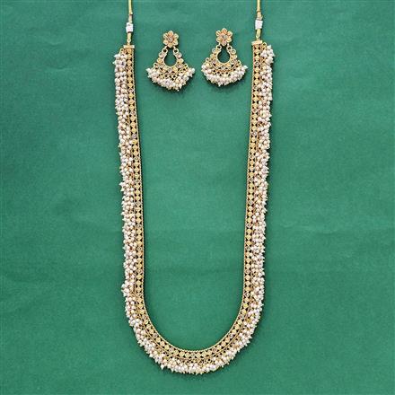 Antique Pearl Necklace With Gold Plating