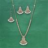 Antique Long Necklace With Mehndi Plating