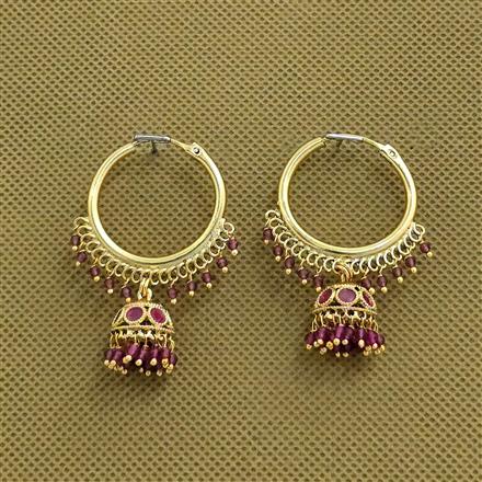 Antique Bali Jhumki With Gold Plating