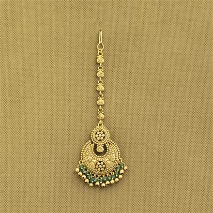 Antique Classic Tikka With Matte Gold Plating